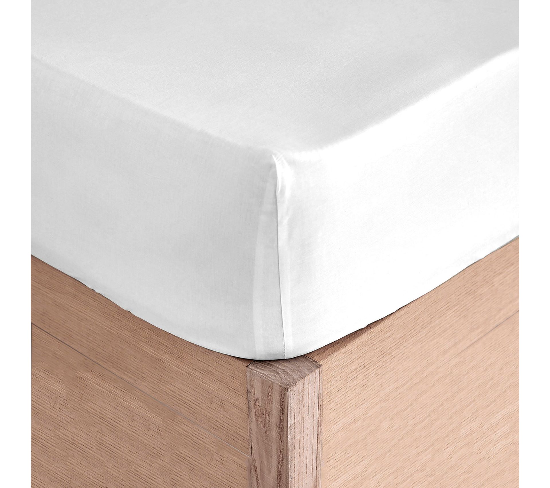 Drap Housse Coton 200x200cm Pizuna - Percale 100% Coton Poche Profonde 40cm Bleu Bébé