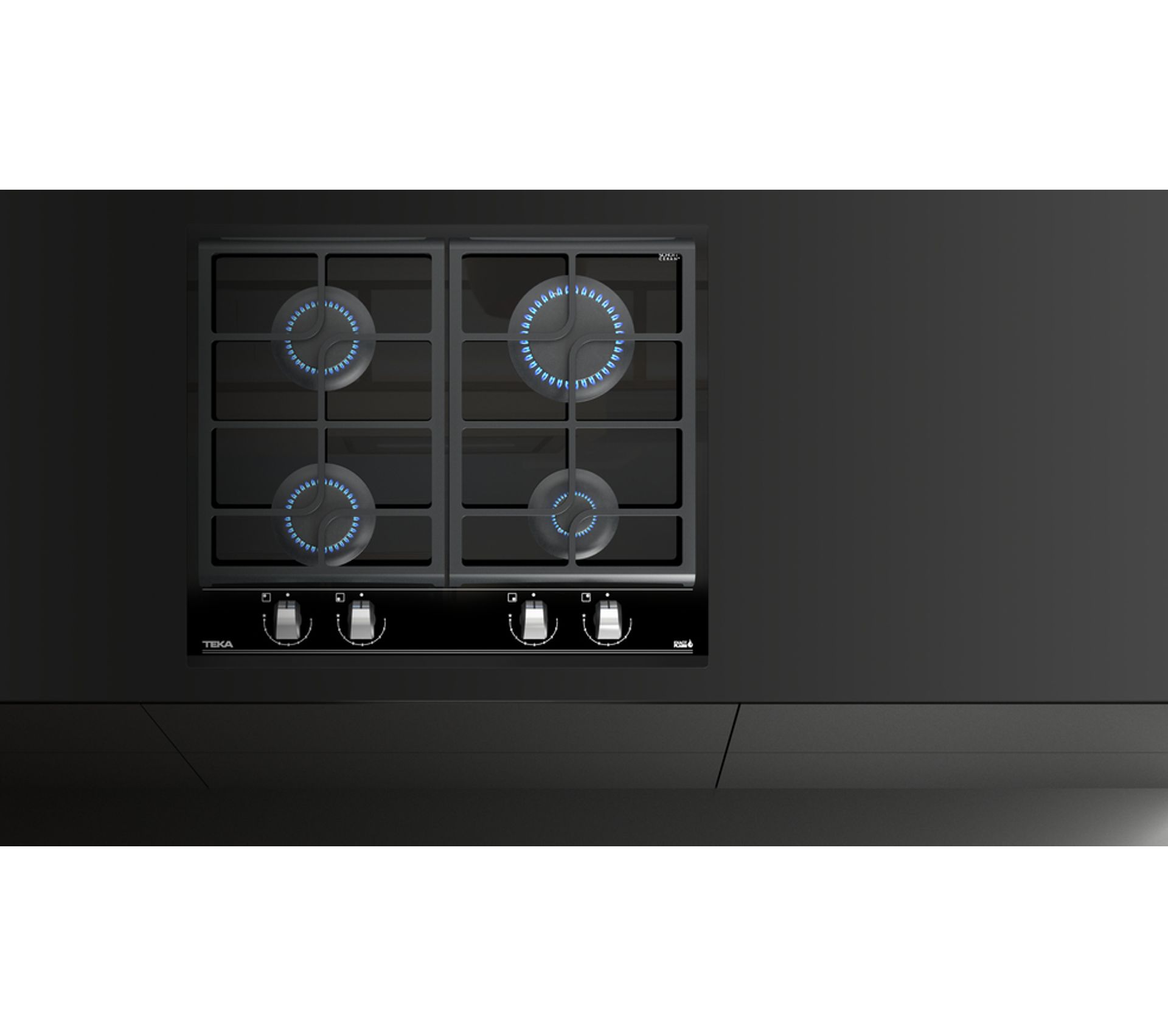 Plaque Gaz Encastrable Gzc 64300 Noir 60 Cm Gaz 4 Foyers Plaque gaz BUT