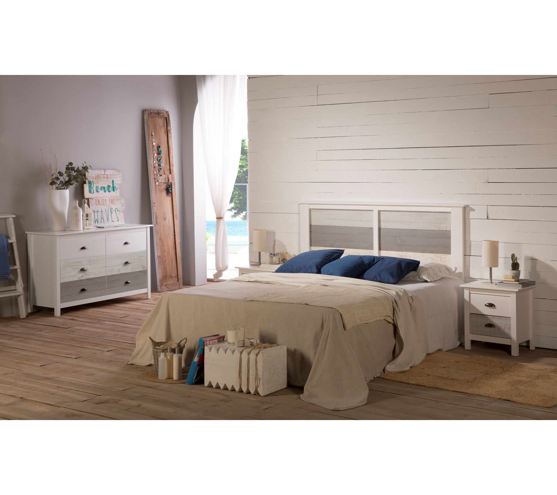 Commode 6 Tiroirs Moana Bois Massif Commode Chiffonnier But