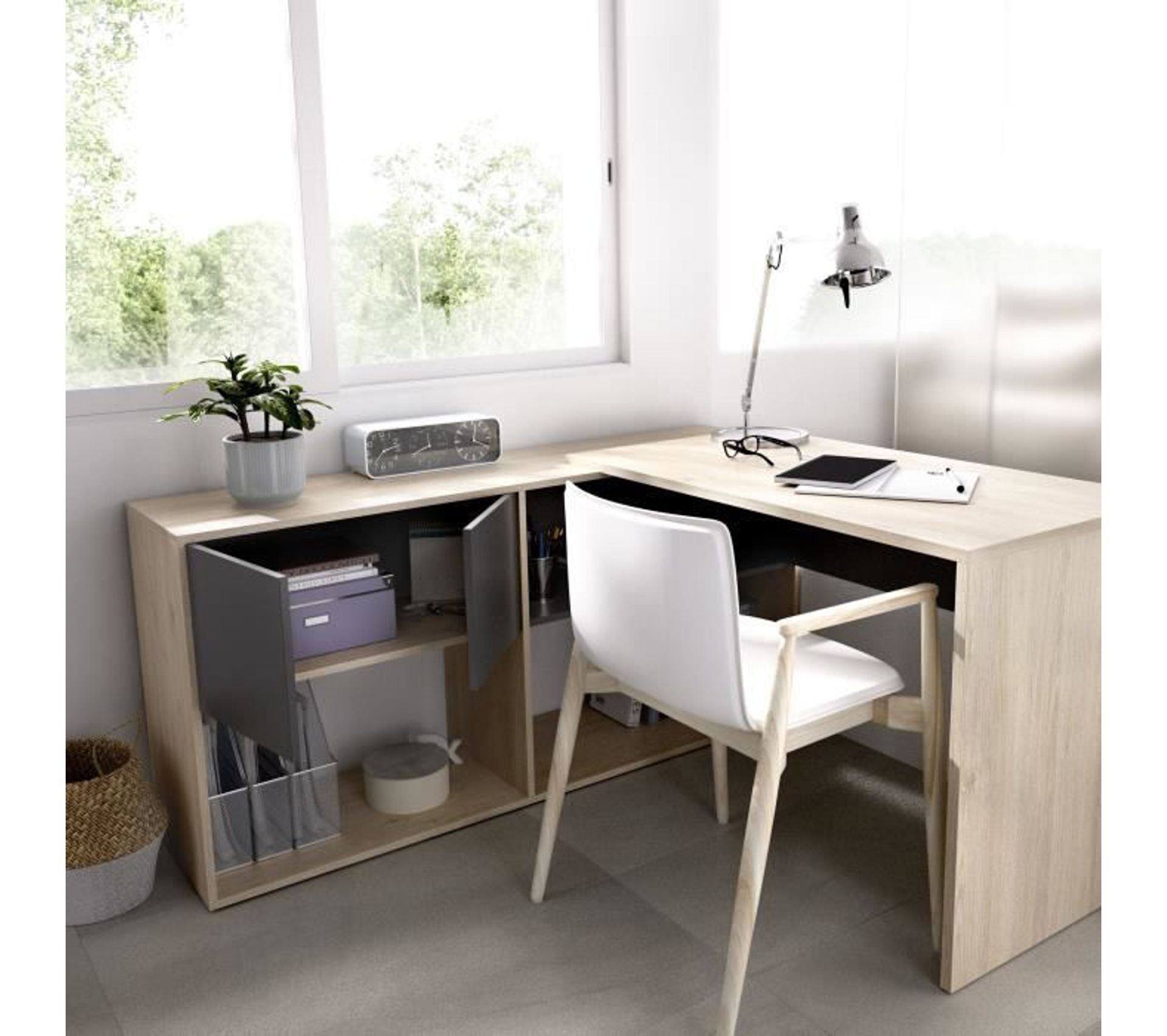 Bureau D angle Moderne Et Modulable En Deux Positions Flexo B Bureau 