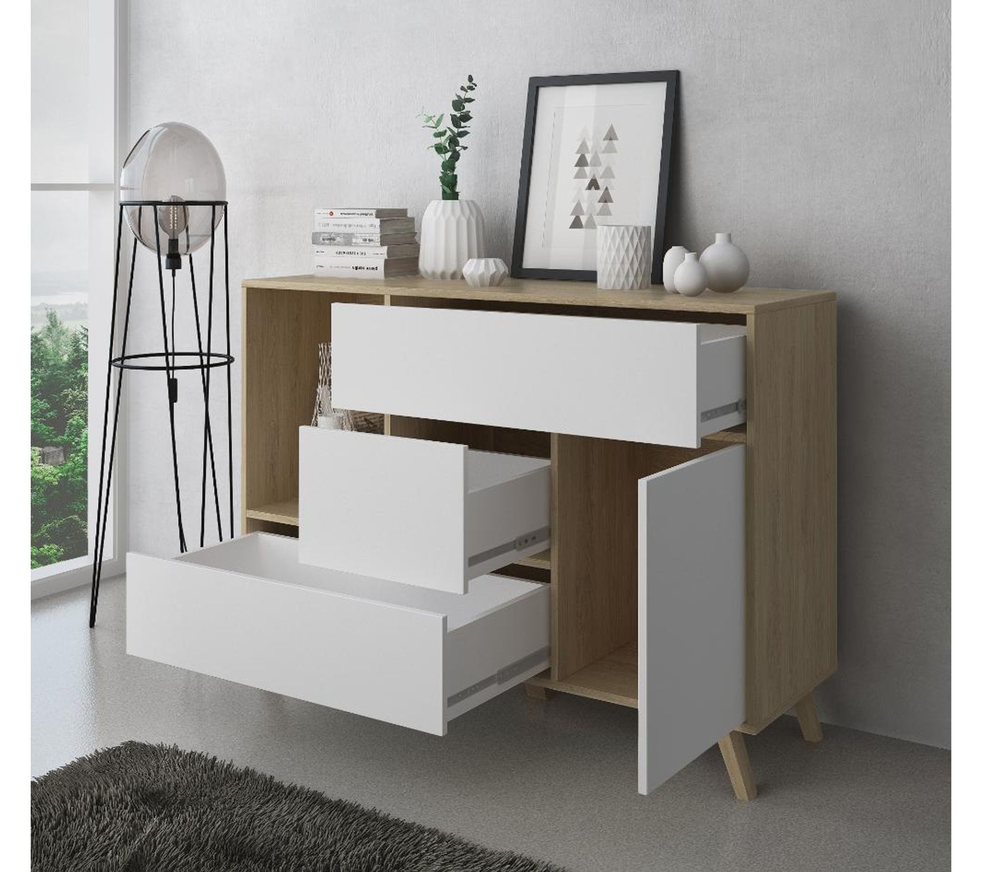 Buffet Wind Puccini Et Blanc Buffet BUT