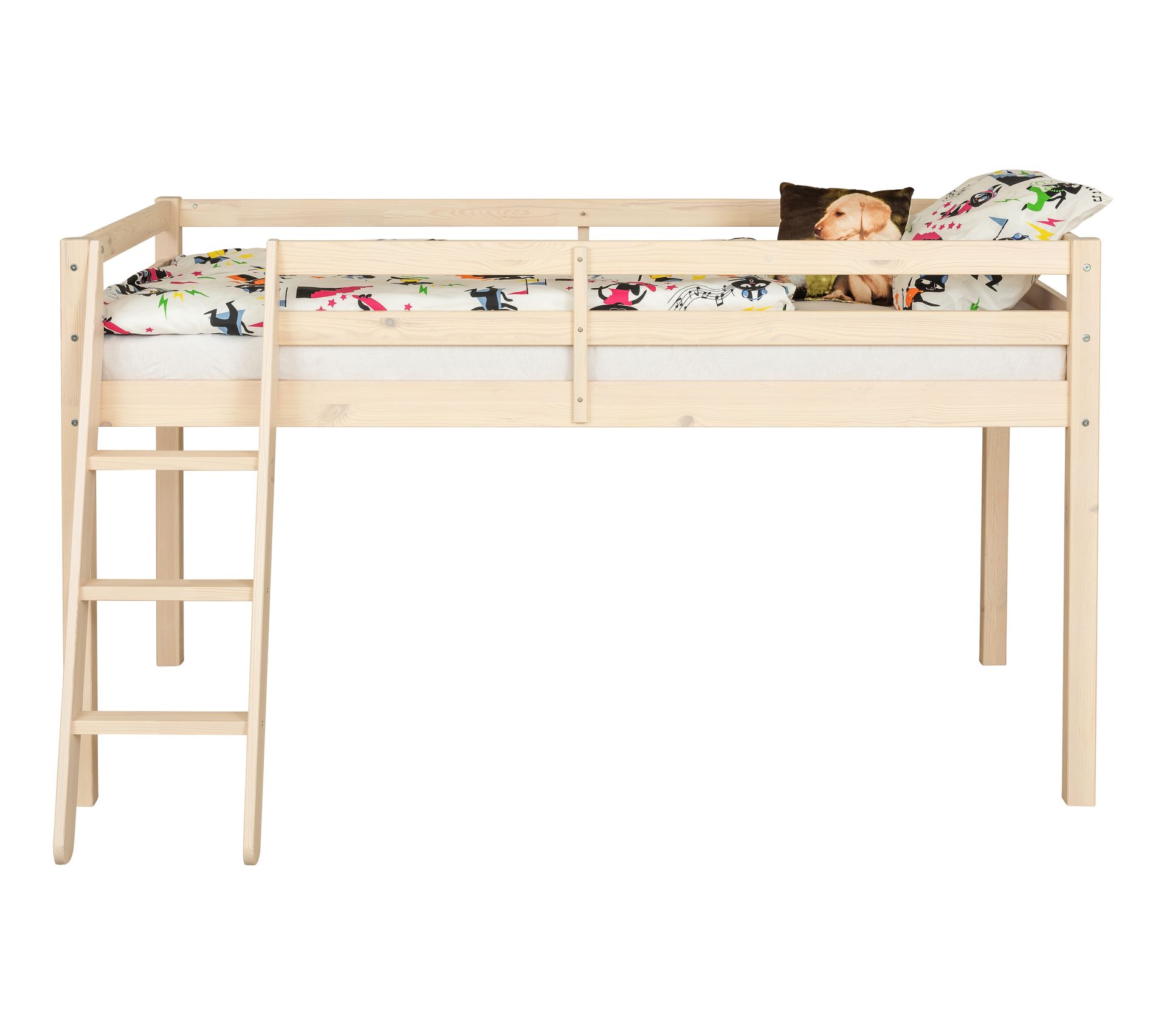 Lit Mi Hauteur 90x190 Cm Happy 3 Naturel Blanchi Lit Enfant But Lit Mi Hauteur 90x190 Cm Happy 3 Naturel Blanchi Lit Enfant But