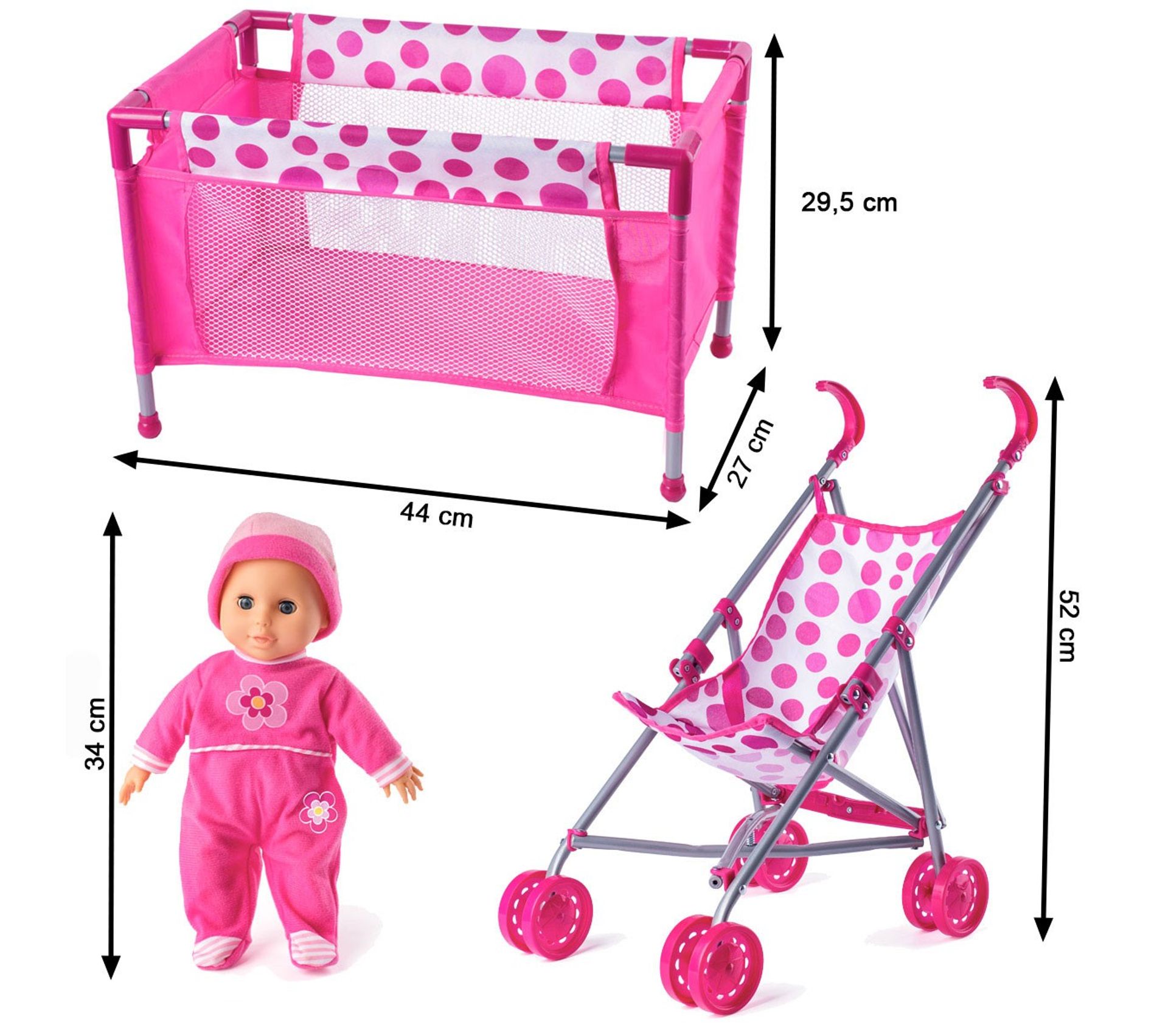 ensemble poussette lit jouet