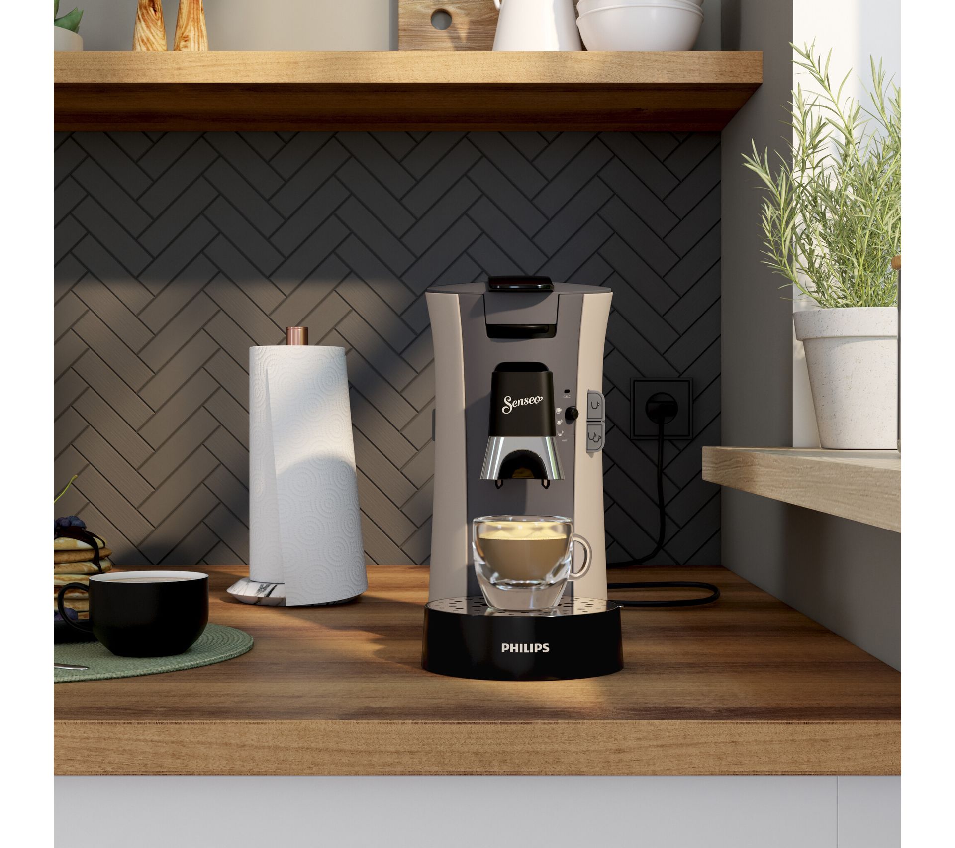 Machine à café PHILIPS SENSEO Select CSA240/71 + 2 packs de dosettes