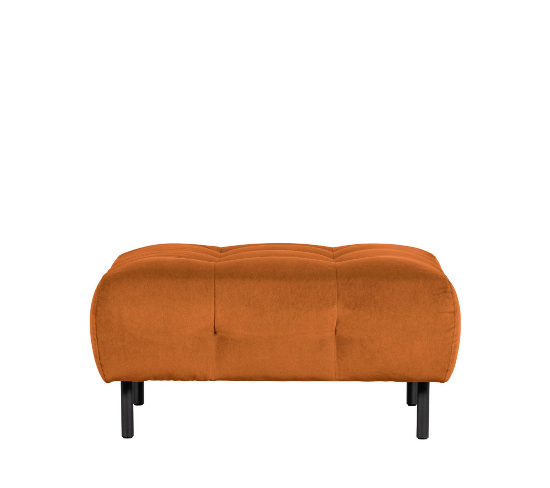 Lloyd Pouf Rectangle En Velours Couleur Cannelle Pouf Poire BUT