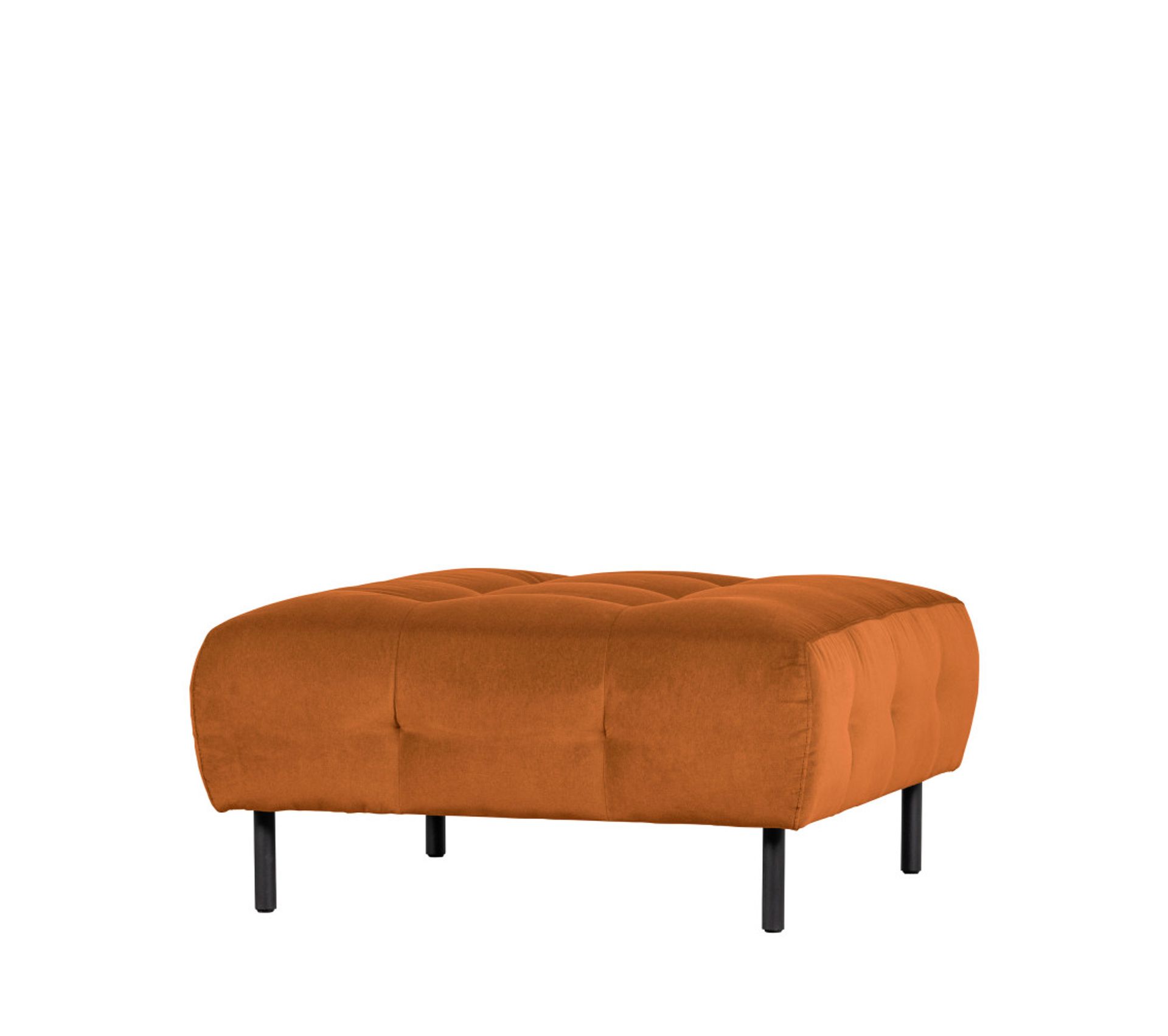 Lloyd Pouf Rectangle En Velours Couleur Cannelle Pouf Poire BUT