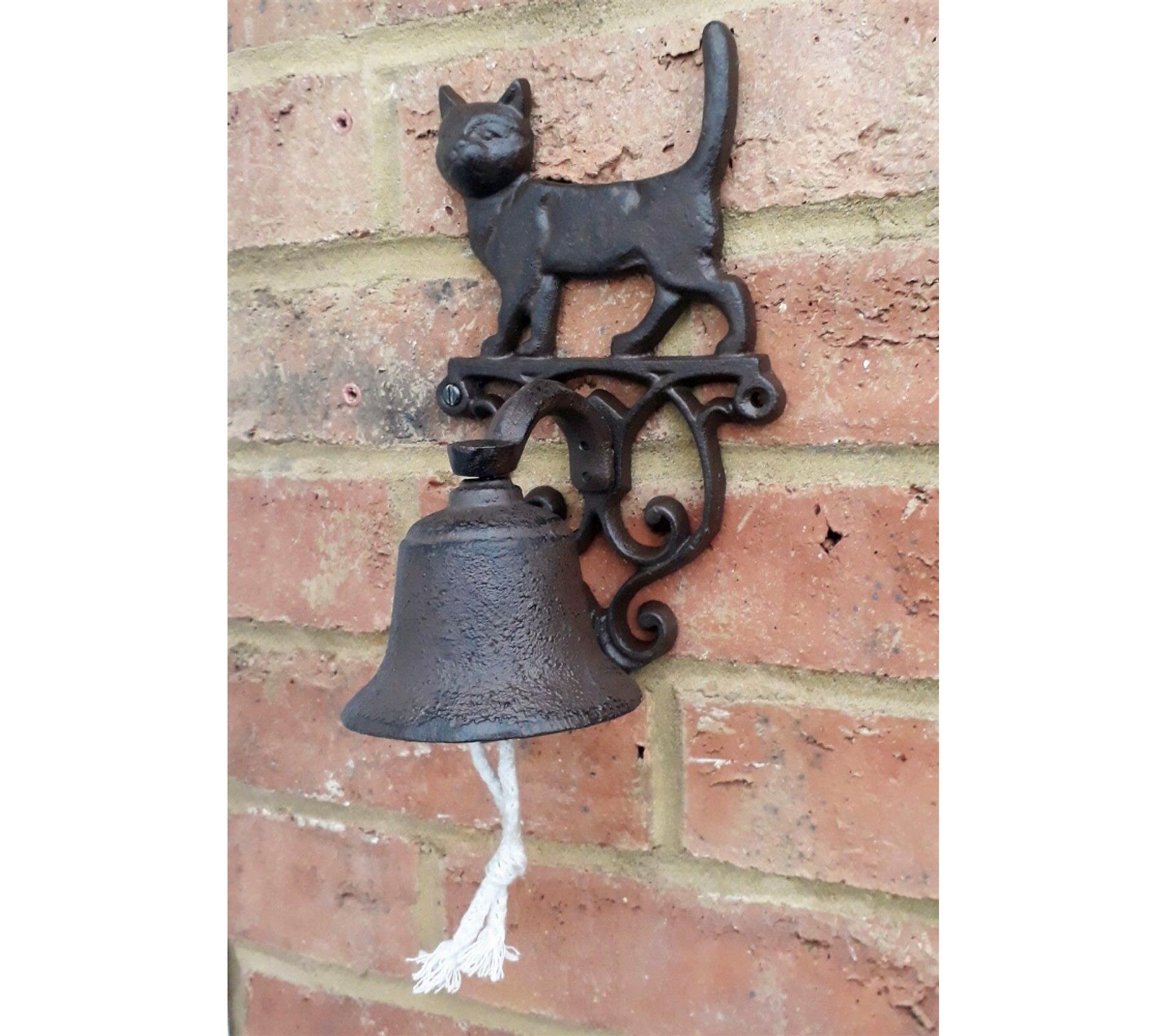 Cloche Murale De Porte Aubaho Fer Style Antique 44cm, Déco Chat