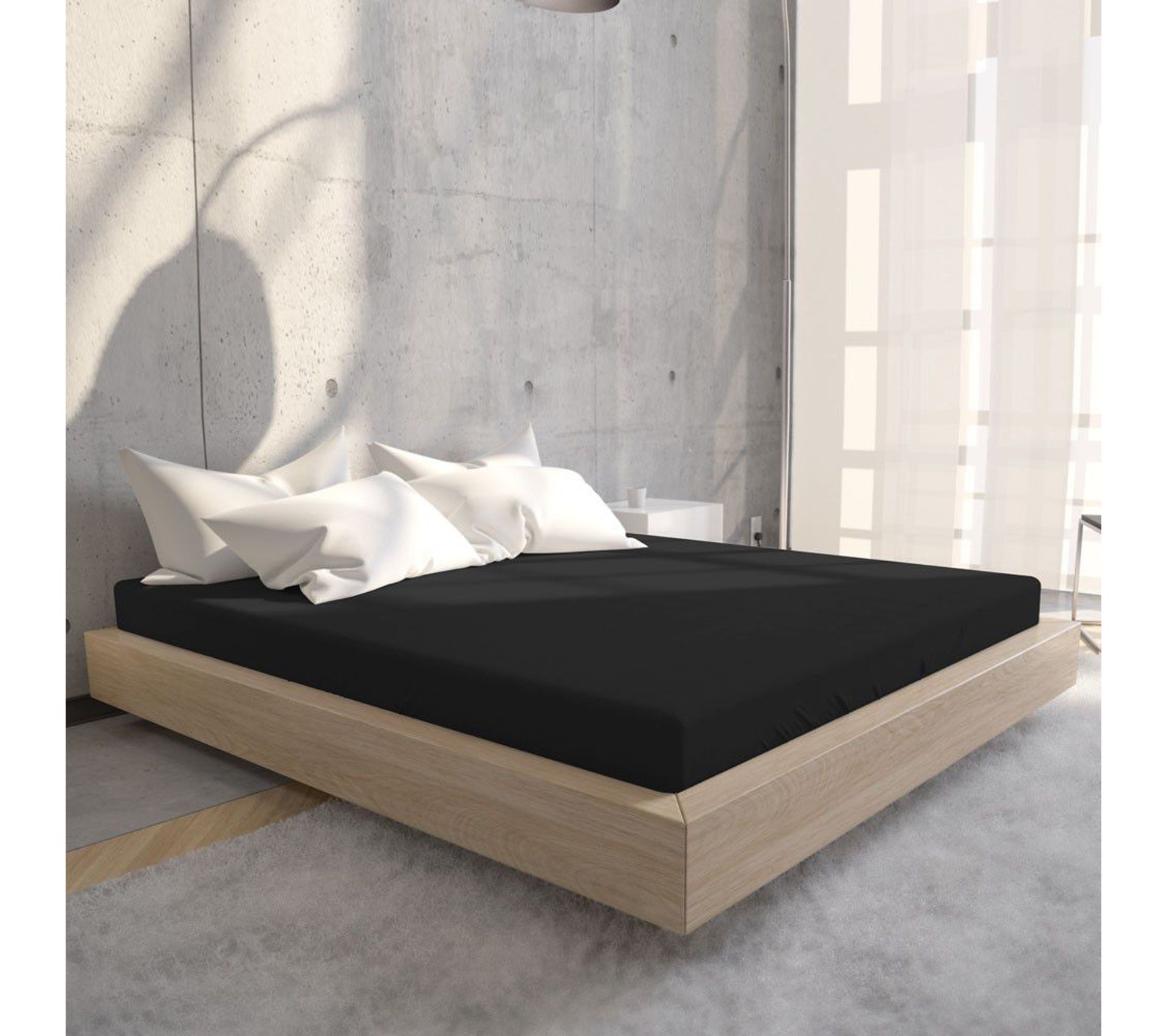 Drap Housse Uni Simple Jersey 135 Gr/m² - 80/90/100 X 200 ...