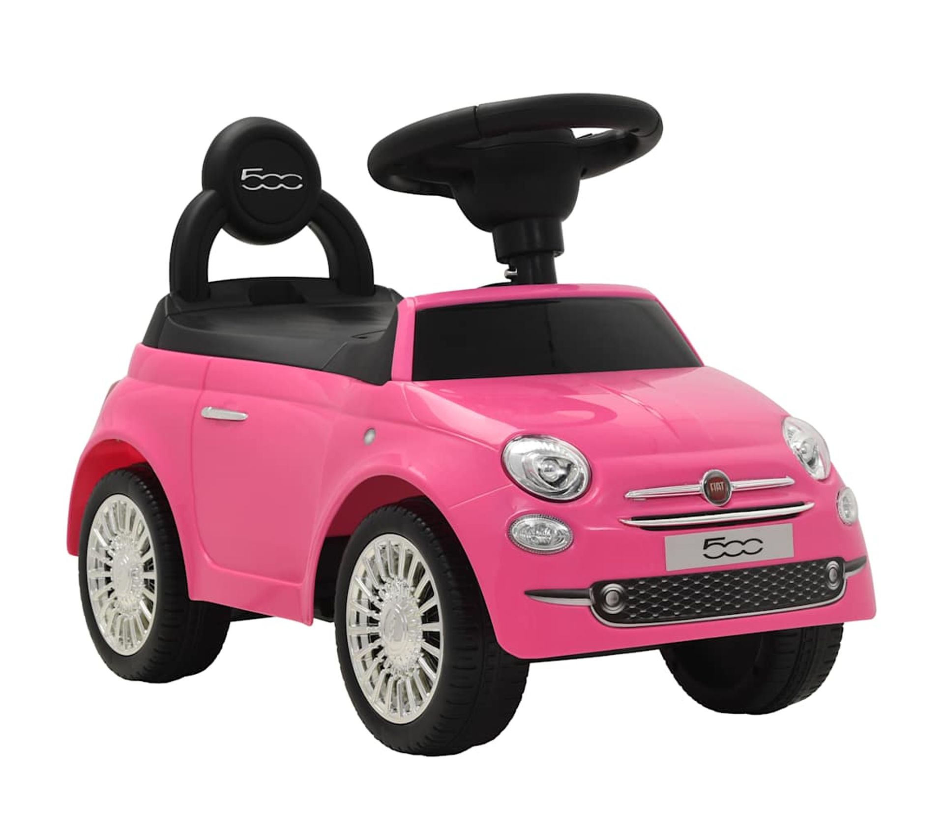 Voiture A Chevaucher Fiat 500 Rose Jeux Jouets But