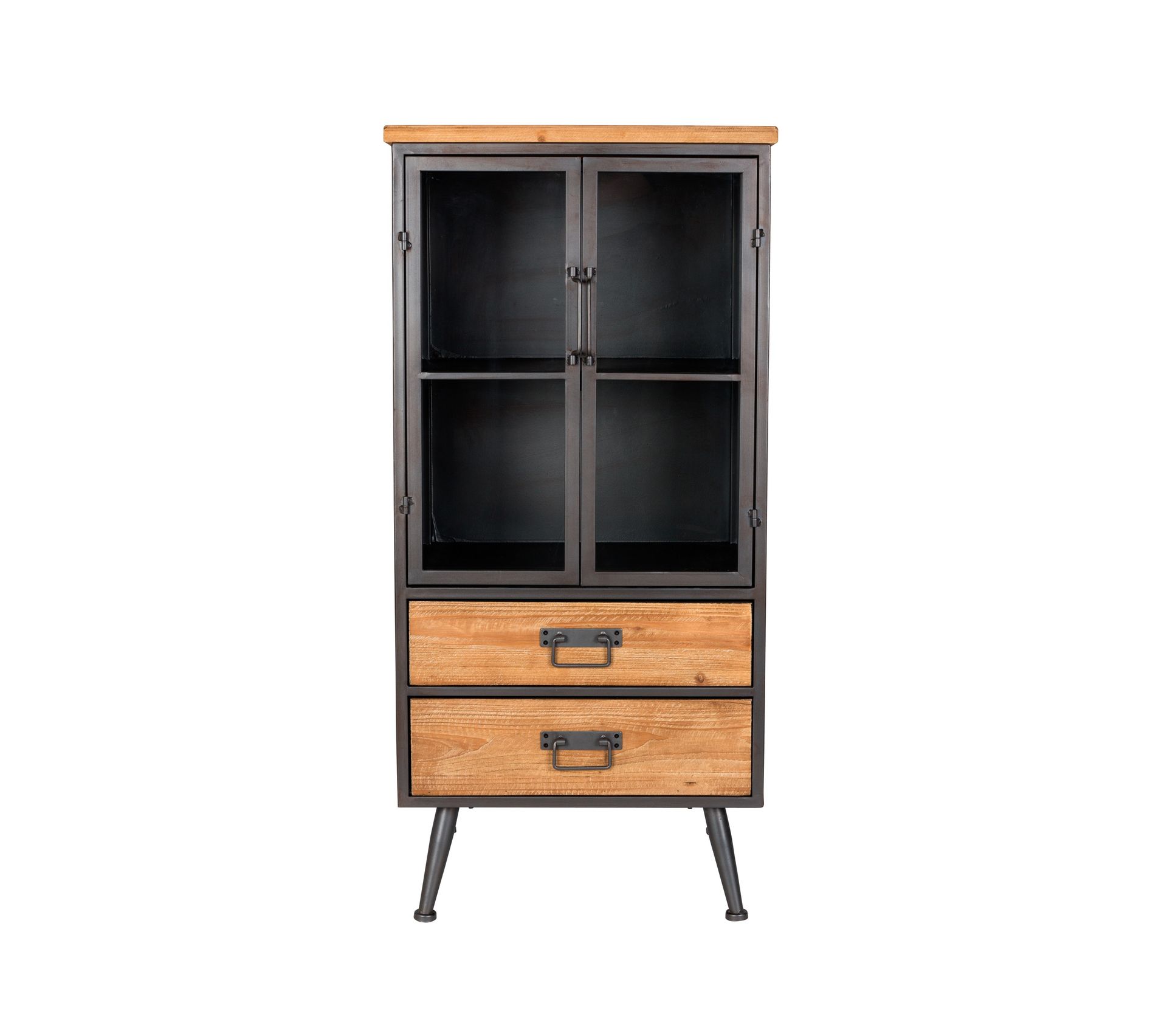 Armoire Basse En Bois Beige Vaisselier et vitrine BUT