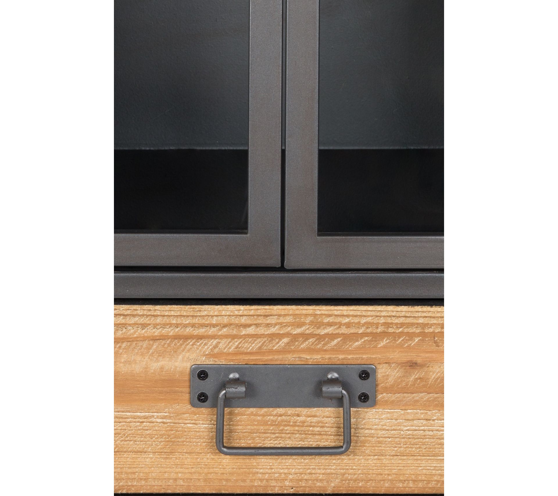 Armoire Basse En Bois Beige Vaisselier et vitrine BUT