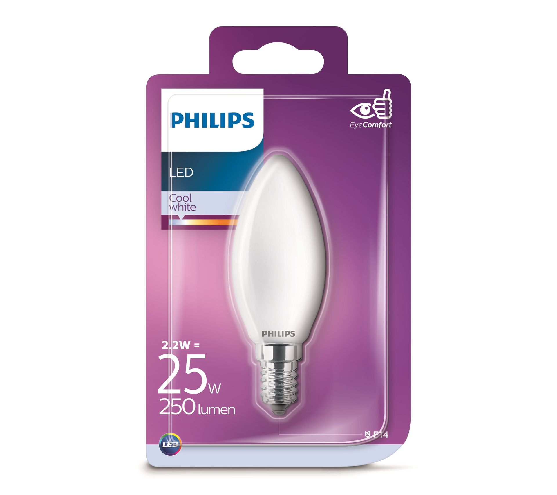 Ampoule LED flamme E14 25W PHILIPS blanc froid Ampoule BUT