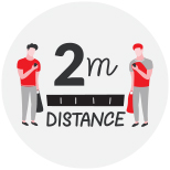 marquage au sol 2m distance